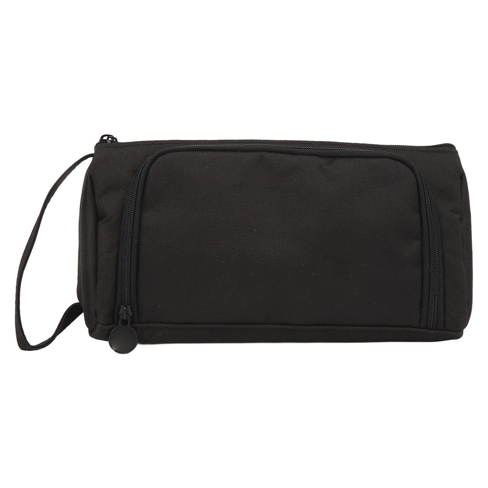 Large Pencil Case Handle Design Large Capacity Layered Durable Oxford Fabric Pencil Bag for Office School Travel Black Oxford Fabric