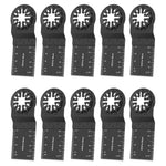 10 Pcs Oscillating Saw Blade 34mm 40mm Cut Depth Multitool Blade with Starlock Interface