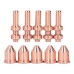 10 Pcs Electrode Tip Kit 256026 249929 XT60 Plasma Torch Consumables for Miller Spectrum 875 Auto Line Cutter