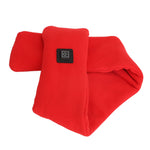 Heated Scarf Intelligent Cold Protection Warm Electric USB Heating Scarf Neck Warmer for Men Women Red