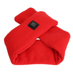 Heated Scarf Intelligent Cold Protection Warm Electric USB Heating Scarf Neck Warmer for Men Women Red