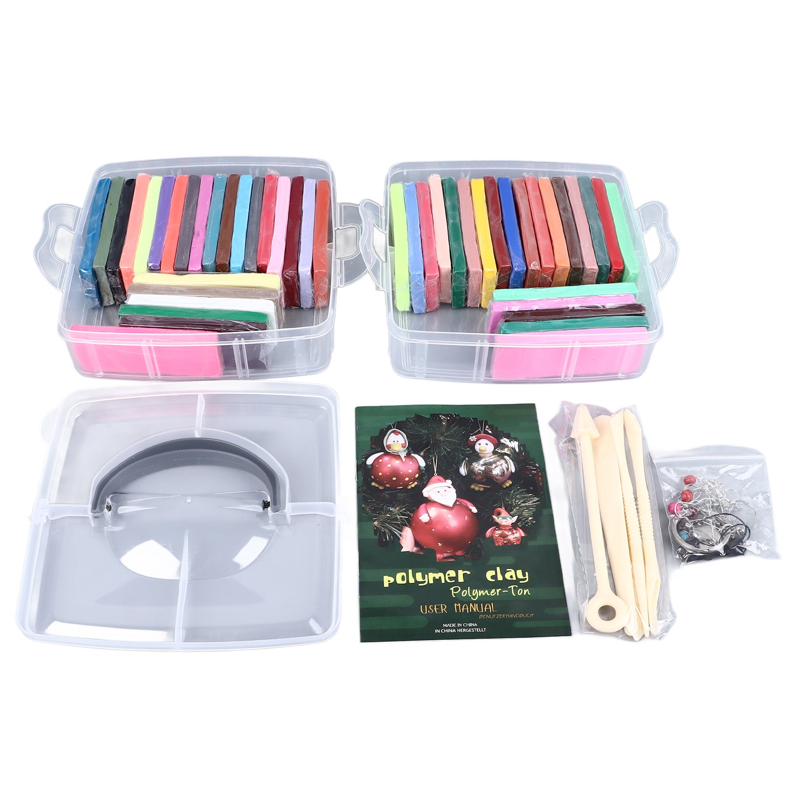 Kids Modeling Clay Kit Safe Durable Vibrant Colors Box Packed Art Modeling Clay with Sculpting Tools for Home School