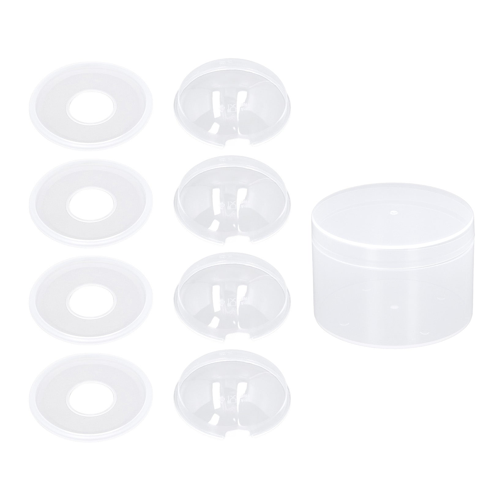 4pcs Silicone Nursing Cups Spill Prevention Prevent Friction Breastmilk Collection Cups Style 1