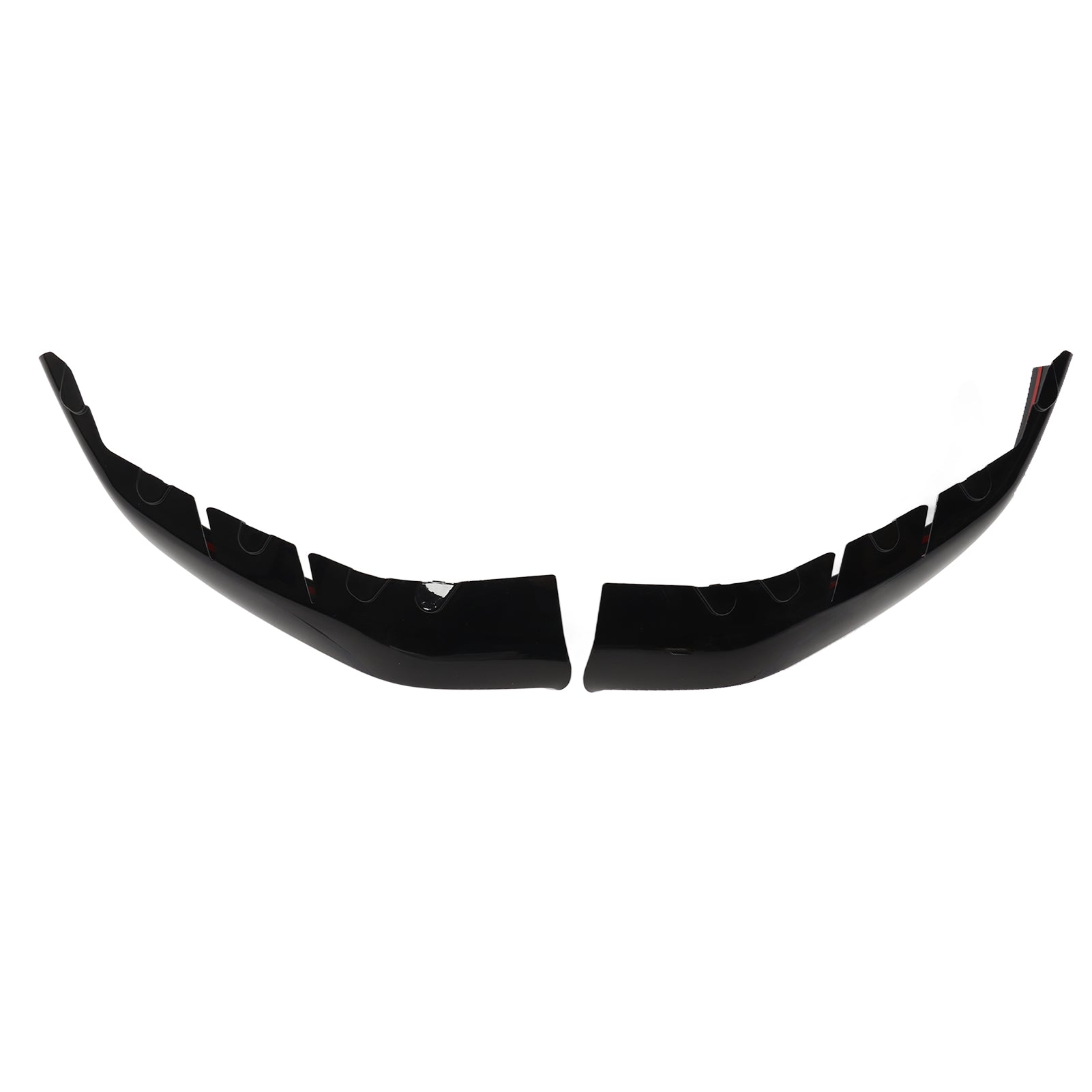1 Pair Car Front Bumper Diffuser Splitter Left Right Glossy Black for G30 G31 M Sport Pre‑Facelift 2017 to 2020