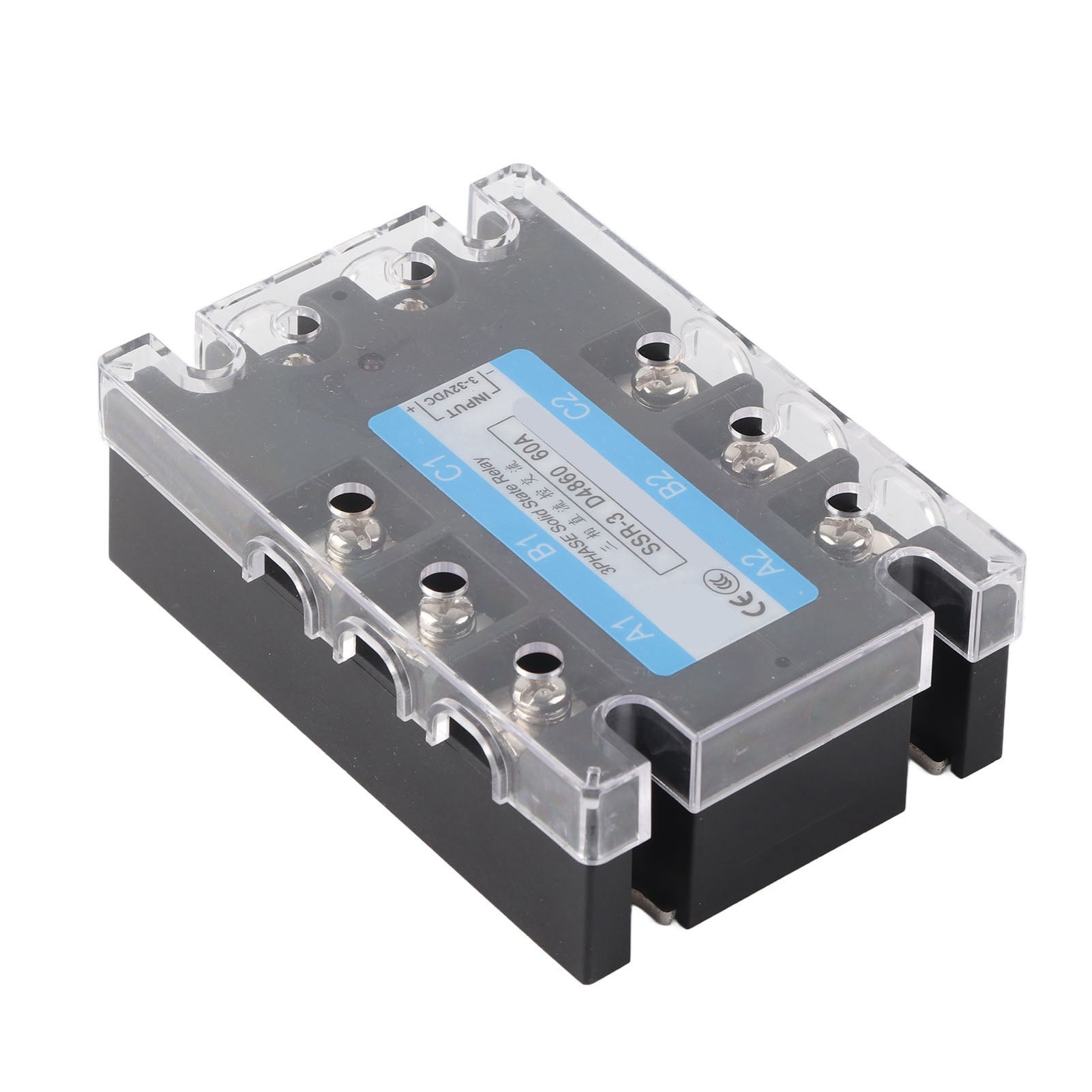 3 Phase Solid State Relay SSR-3 D4860 60A DC‑AC 480V Distribution Control Equipment