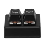 Programmable Keypad 2 Keys Copy Paste Red Switch USB C Connection Mini Mechanical Keypad for Gaming Office Media