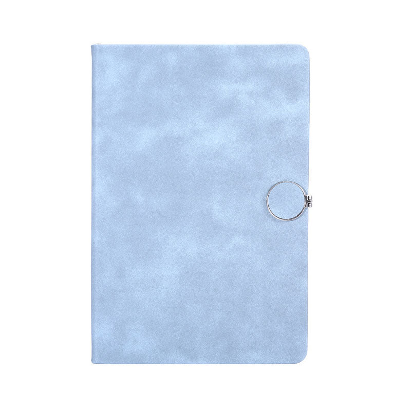 A5 Notebook PU Leather Portable Journal Notebook with Magnetic Closure for Students Business Sky Blue