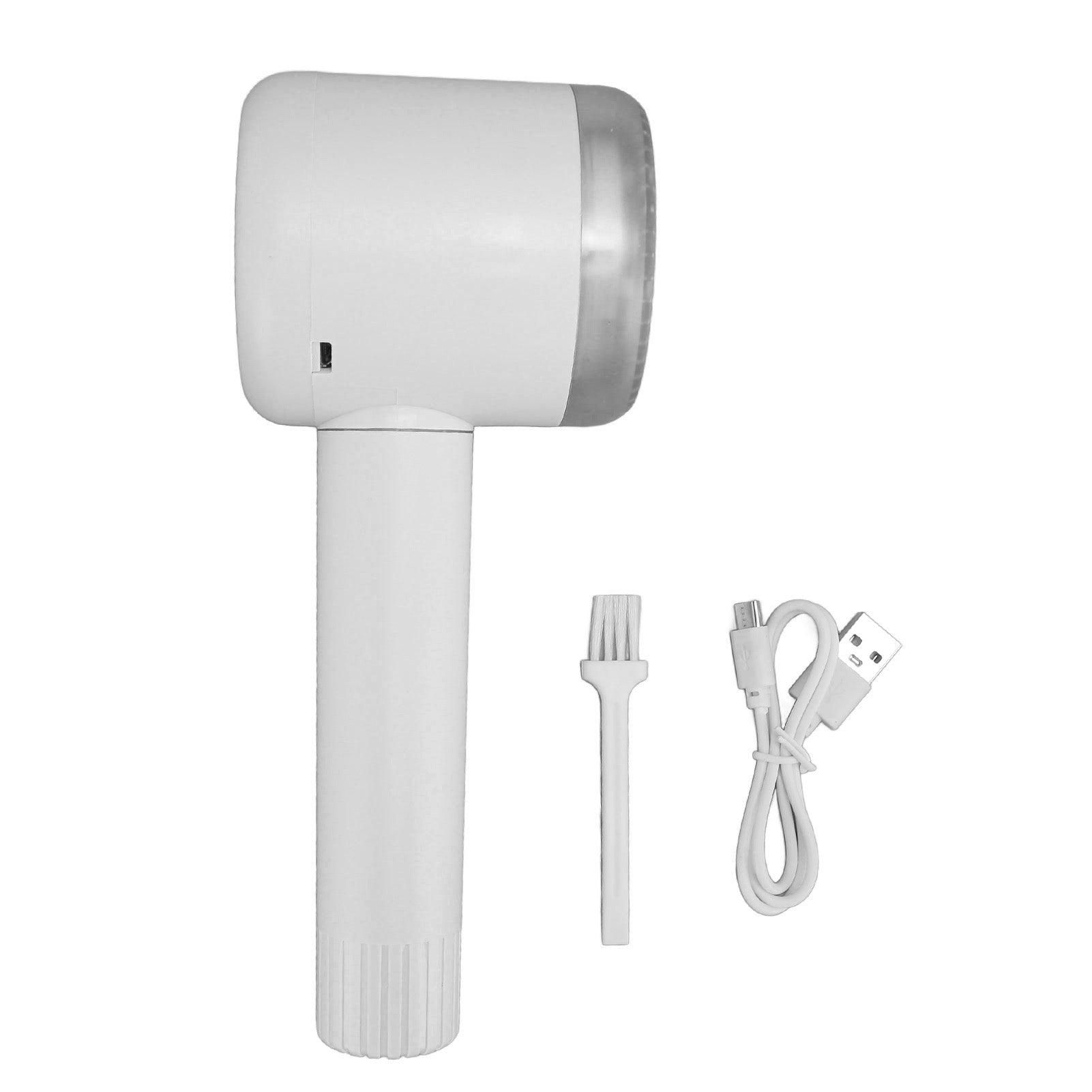 Electric Lint Shaver Fuzz Removing 6 Blades High Efficiency Lint Roller Fabric Defuzzer for Clothes Carpet Couch White