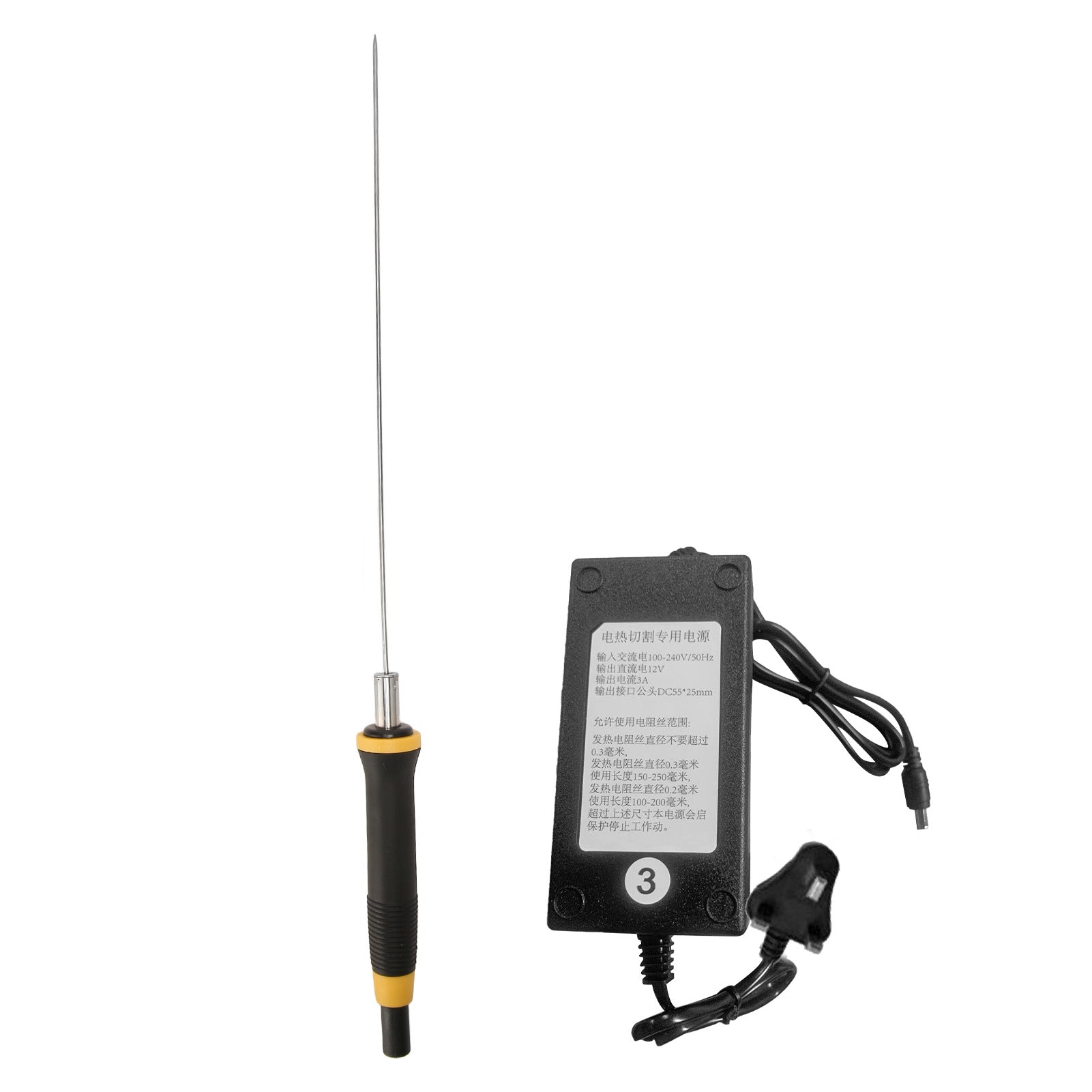 Hot Knife Foam Cutter Quickly Heating Smoothly Cut Ergonomic Handle Foam Cutter Pen Foam Cutting Tool for Engraving AC 100‑240V UK Plug 100‑240V