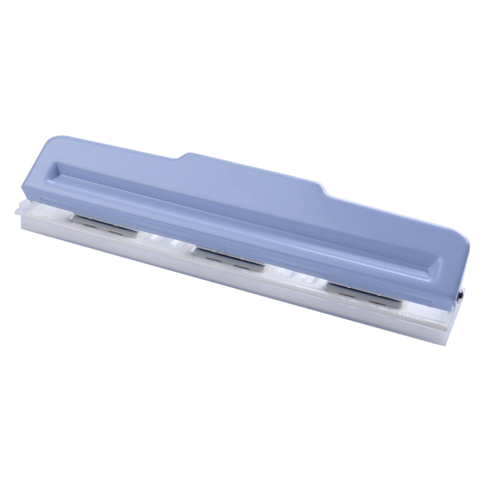 9 Hole Paper Puncher Multipurpose Efficient 8 Sheet Capacity A5 A6 Portable Hole Punch for Office School Home Blue Grey