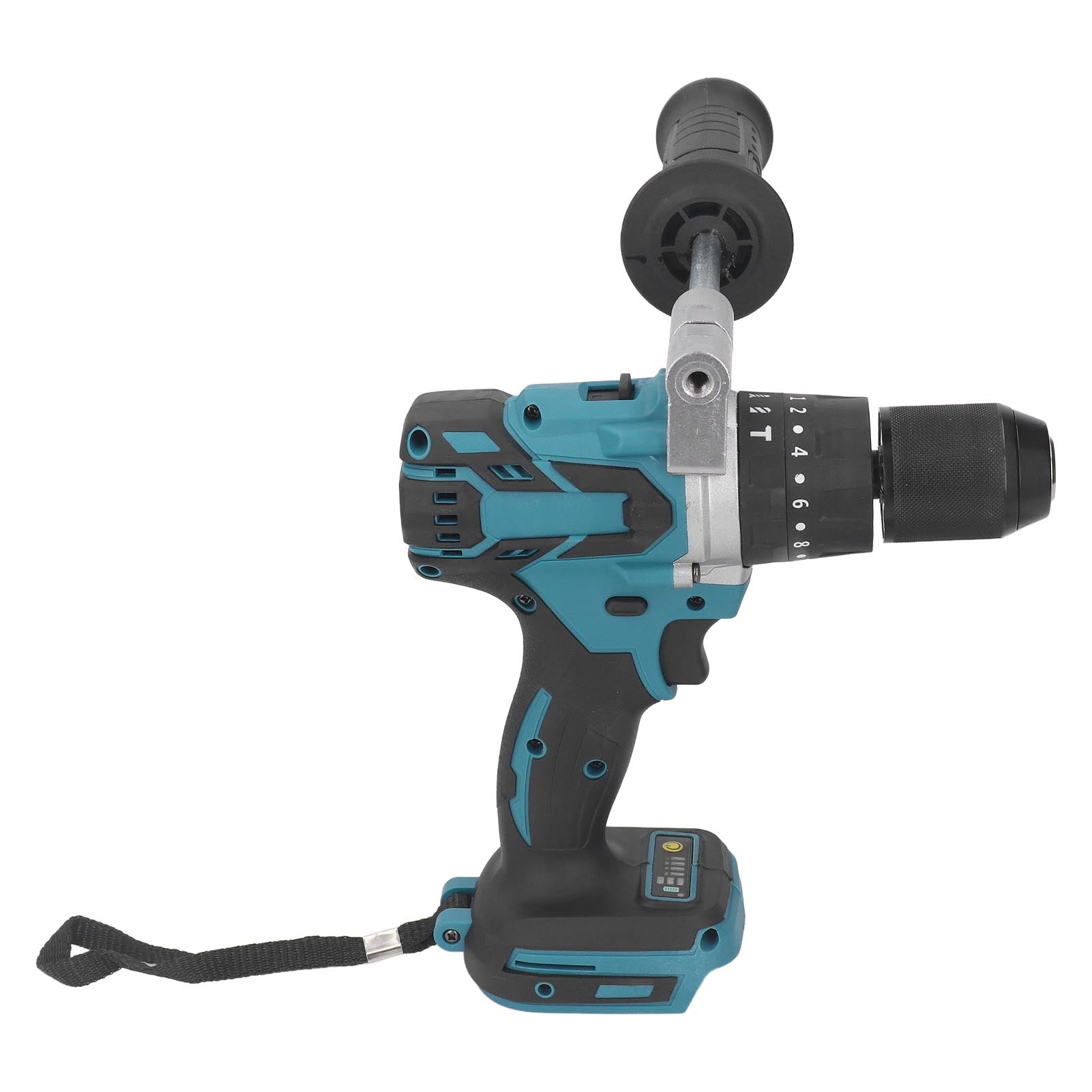 Cordless Impact Drill Lithium Electric Hammer Drill Brushless Power Tool 13mm 1/2in Chuck 400 In‑lbs Torsion