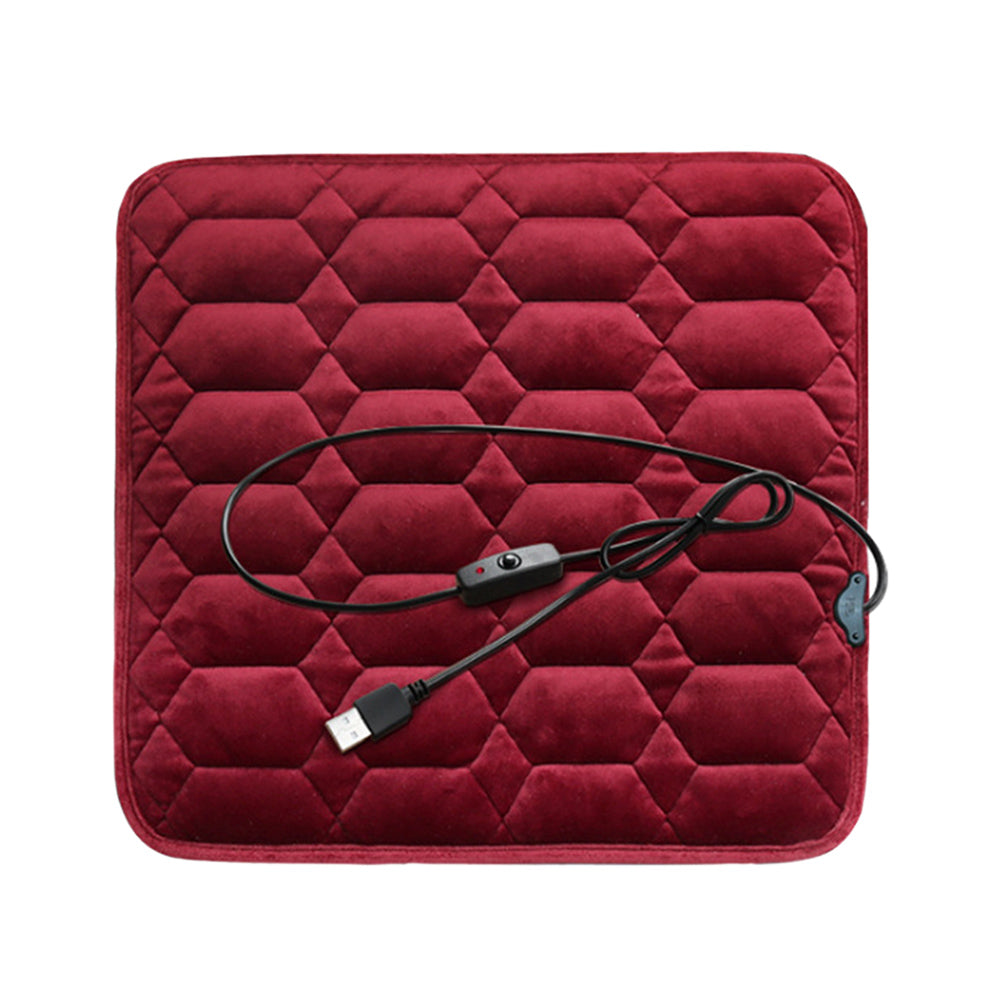 5V Heated Seat Cushion for Car Electric Heating Pad Nonslip Chair Heating Cover Pad for Office Chair Home Sofa