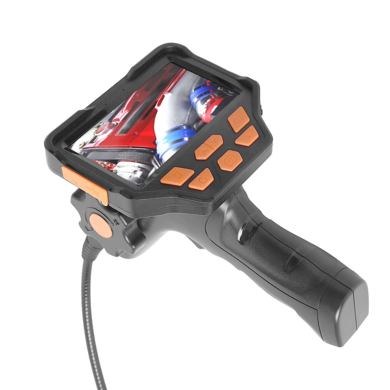 Endoscope Camera 4.5in IPS Screen IP68 Waterproof Pipe Inspection Endoscope Camera