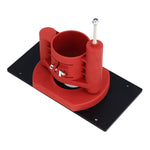 Manual Lifting Base M8 Black Flip Board Router Insert Plate System Kit for Woodworking Milling Chamfering Slotting