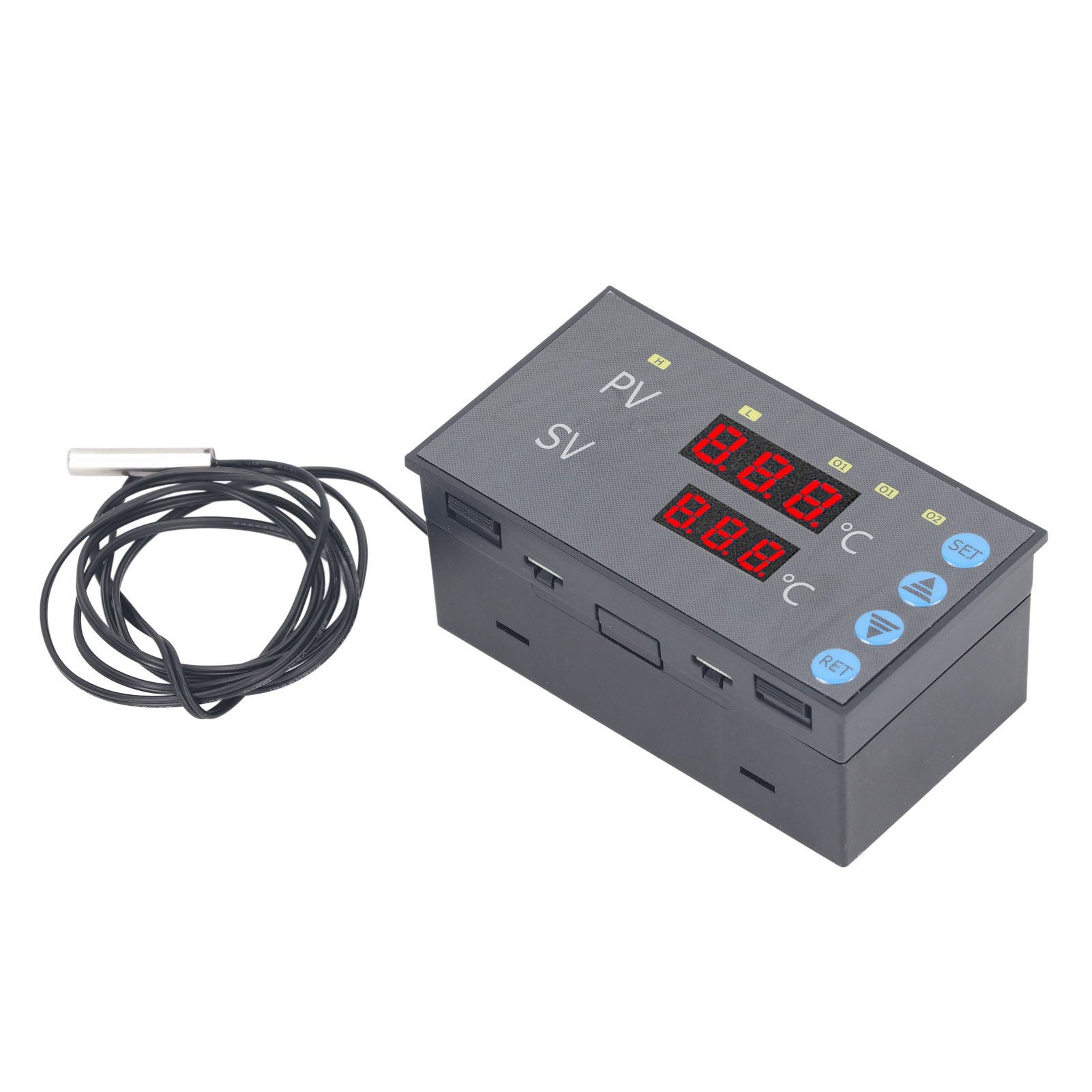 220VAC Embedded Temperature Controller ‑50‑120℃ High Accuracy Digital Thermostat Switch Relay Output