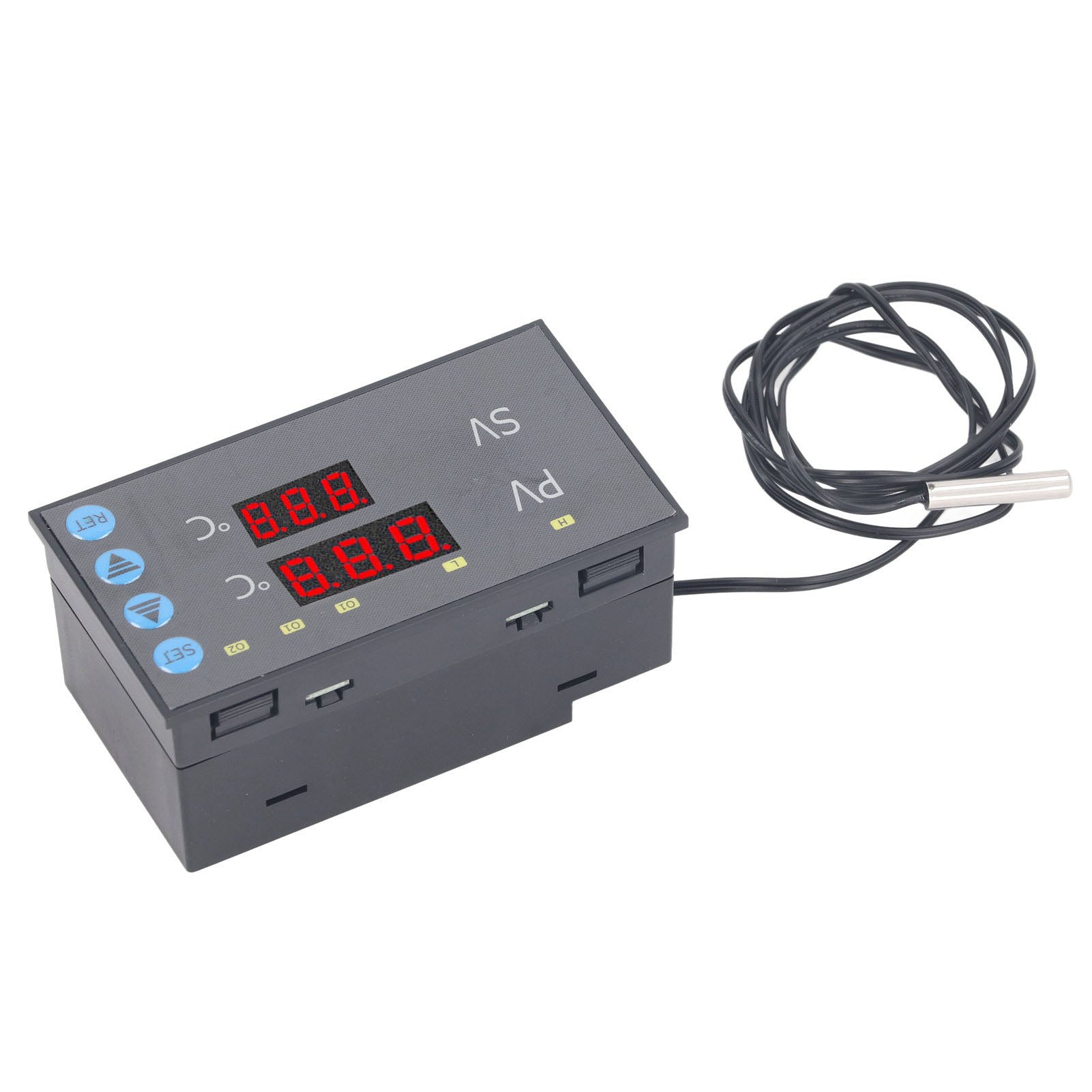 220VAC Embedded Temperature Controller ‑50‑120℃ High Accuracy Digital Thermostat Switch Relay Output