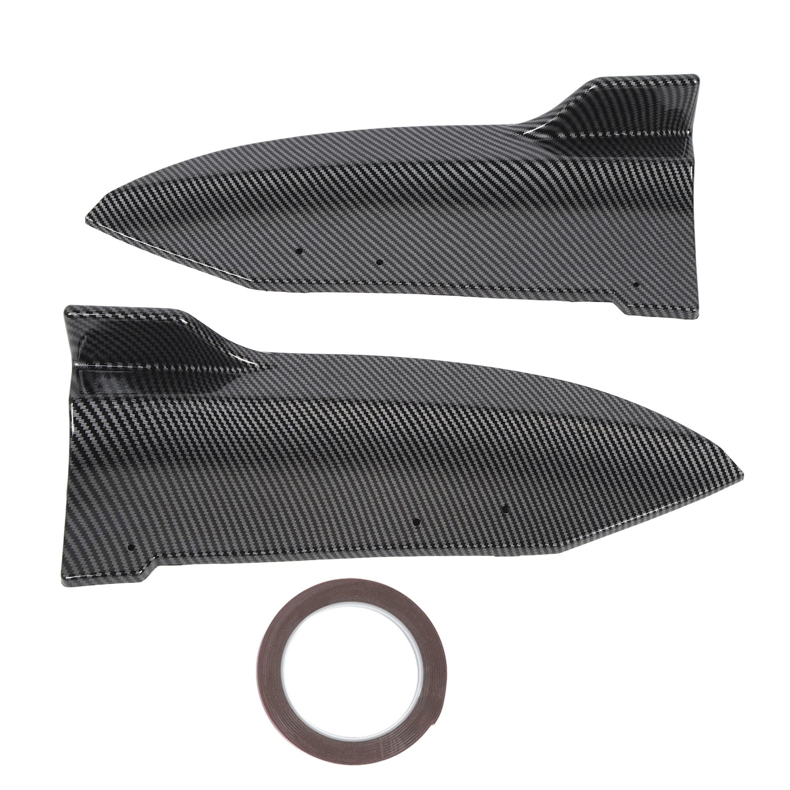 1 Pair Rear Bumper Diffuser Left Right Car Rear Bumper Lip Splitter Protector for X6 G06 M‑Sport 2020 to 2022 Carbon Fiber Style