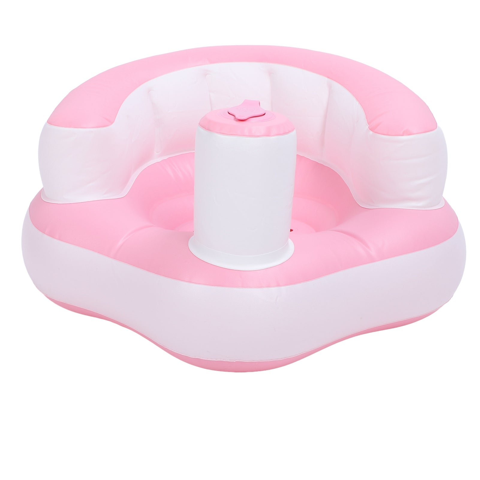 Baby Inflatable Seat Soft Skin Friendly PVC Air Pump Baby Chair Portable Safety Infant Back Support Sofa for Floor Bed Shower Pool