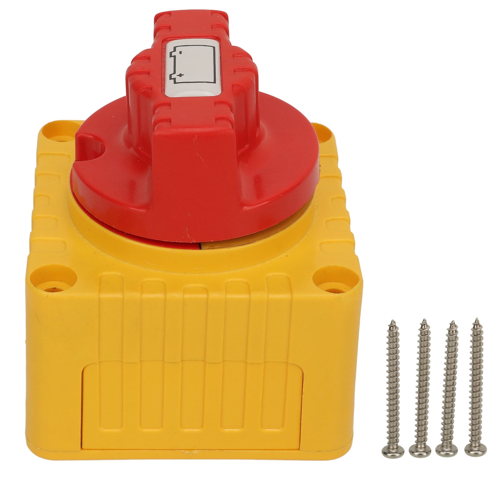 12‑48V 300A Battery Disconnect Switch On Off Position Marine Master Cut Off Switch Knob for Car Truck Yacht Retrofit Yellow