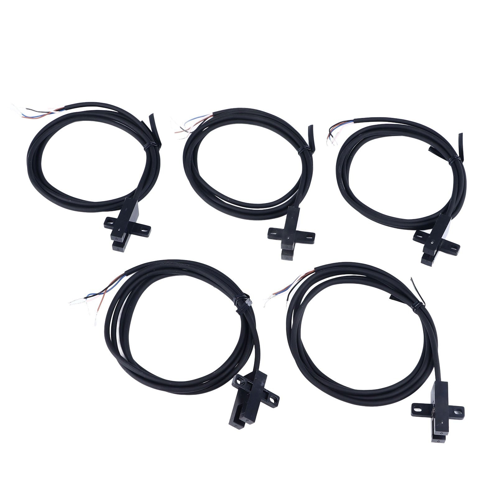 5Pcs Photoelectric Switch U Groove Shape Beam Sensor Limit NO NC NPN with 1meter Wire DC5‑24V