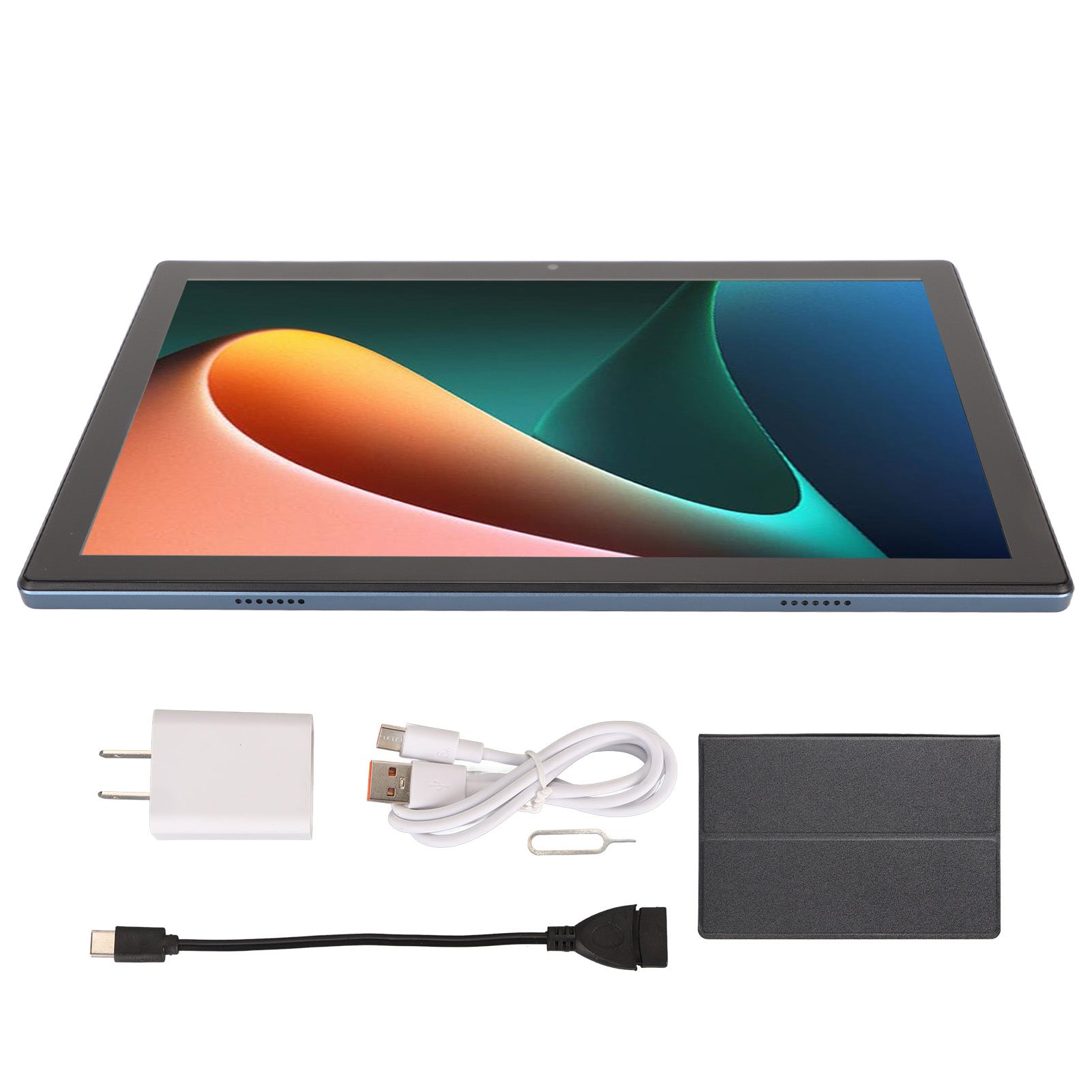 10.1 Inch Tablet 1960x1080 FHD+ Screen Tablet 8 Core 8GB RAM 256GB ROM Tablet with Protective Case for Business 100‑240V US Plug