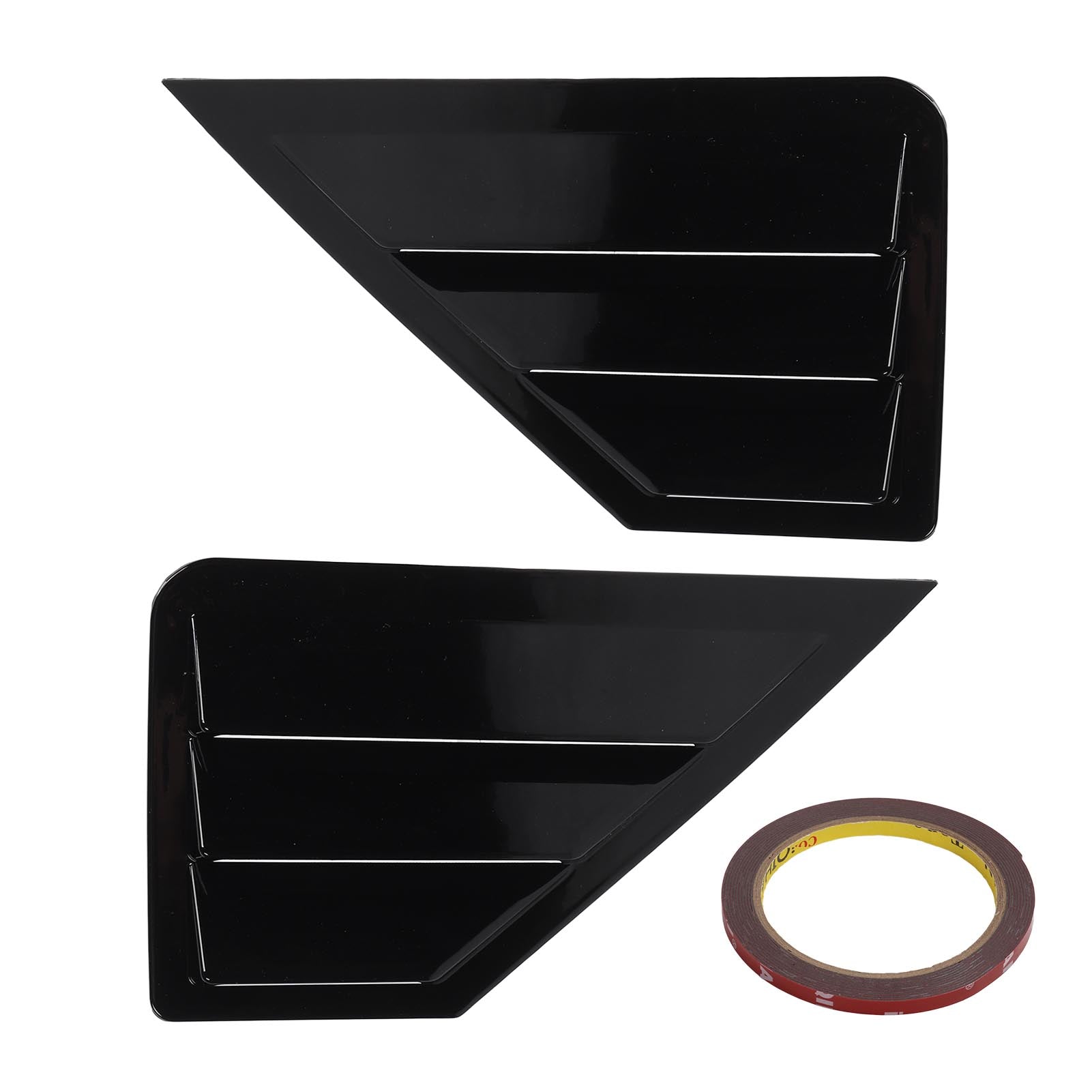 1 Pair Rear Side Window Louver Decorative Window Shutters Trim Sticker Replacement for Toyota CHR 2018 to 2021