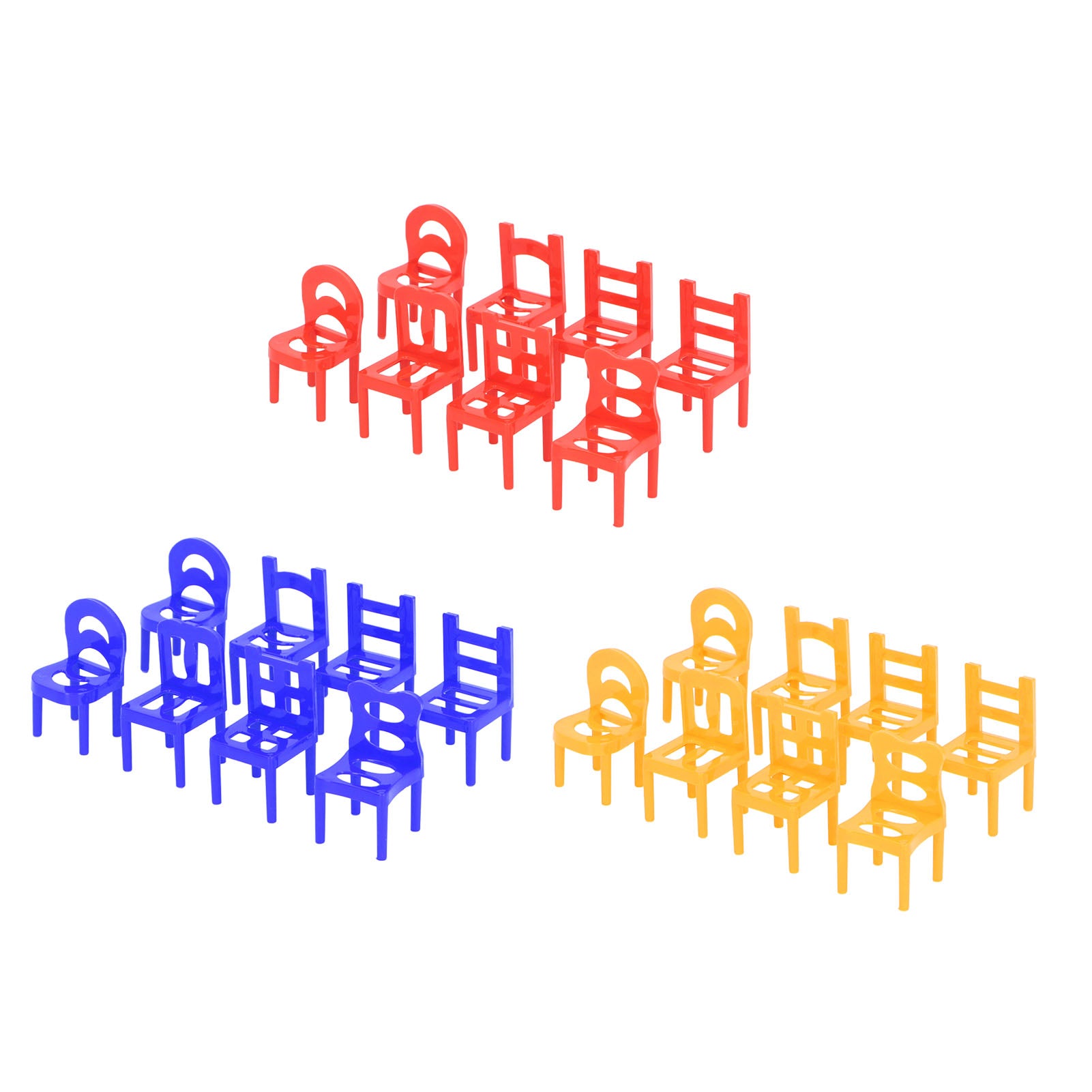 Kids Stacking Chair Toy Miniature Stacking Chairs Game DIY Balance Early Education Toy for Home School