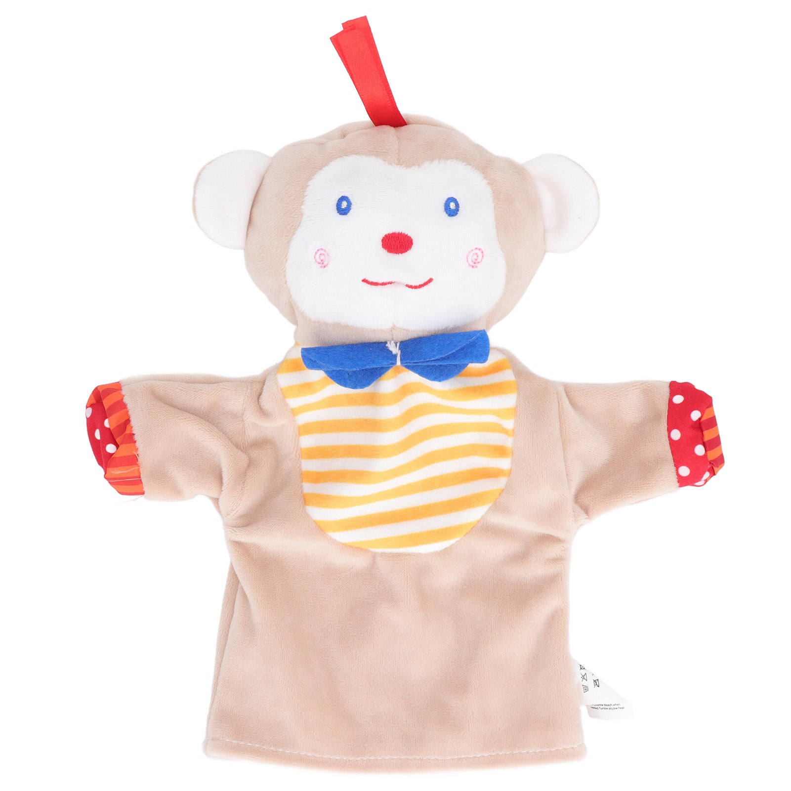 Kids Hand Puppet Soft Plush PP Cotton Animal Hand Puppet Cute Cartoon Toddler Plush Toy for Parent Child Interaction Monkey