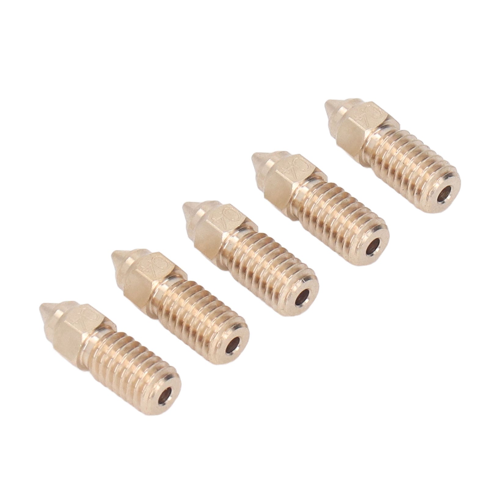 10 Pcs 3D Printer Nozzle Brass 0.4mm M6 High Flow High Speed Printing Nozzle for Neptune 4 Pro