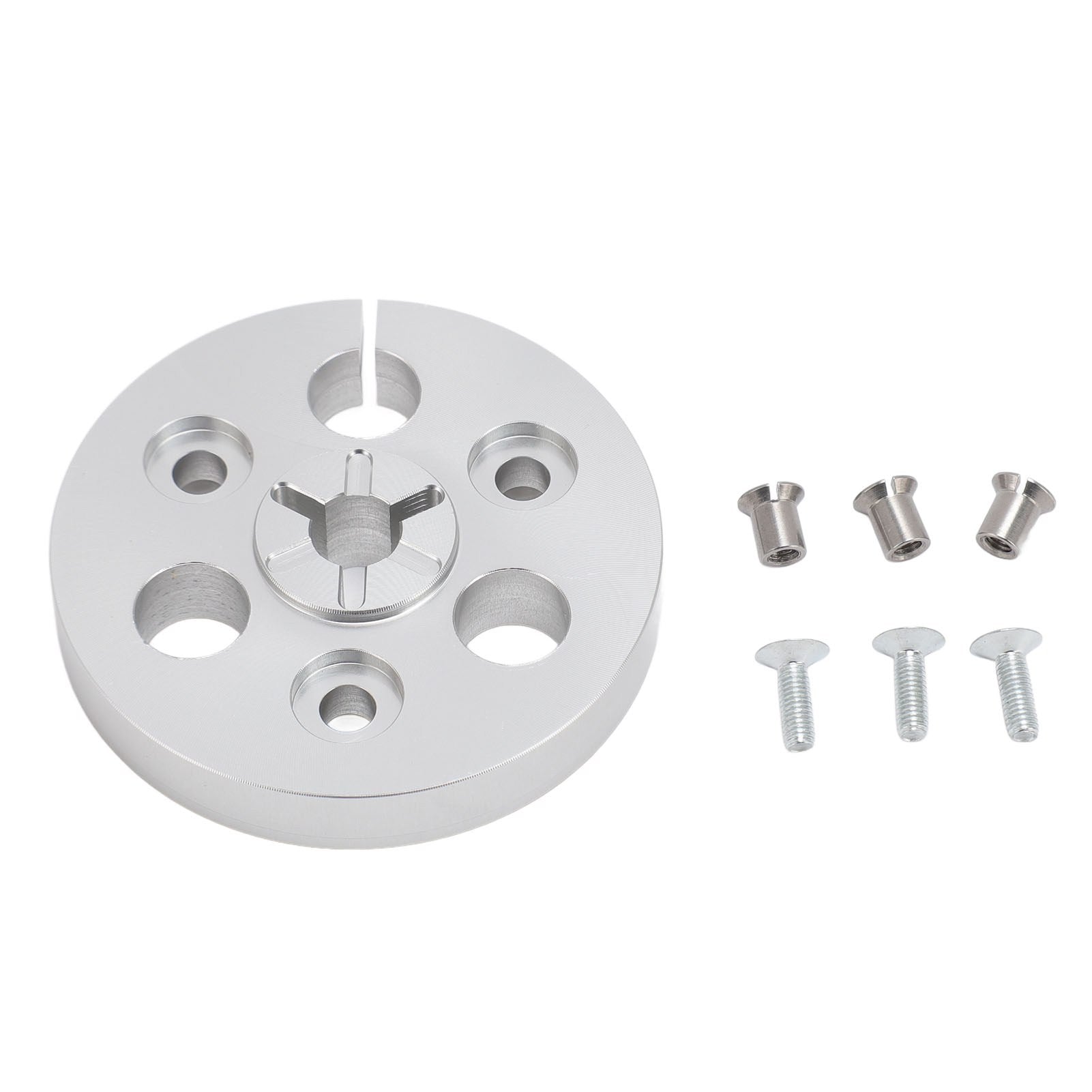 1/4 7 Inch Empty Tape Reel Professional Nab Hub Aluminum Alloy Takeup Reel for Recorders with Assembly Screws
