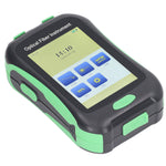 OTDR Fiber Optic Tester AUA 18A FC LC Adapter 3.5in Touchscreen Optical Time Domain Reflectometer 100‑240V EU Plug