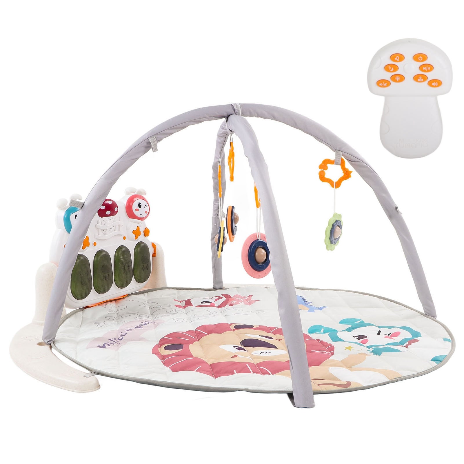 Baby Gyms Play Mats Multifunction Bluetooth Early Education Kick Piano Baby Musical Activity Mat with Remote Control