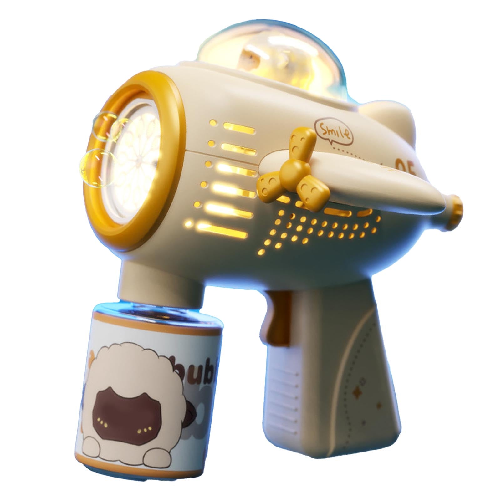 Kids Bubble Maker Electric Powerful Automatic Sound Light Handheld Bubble Machine Toy for Birthday Party