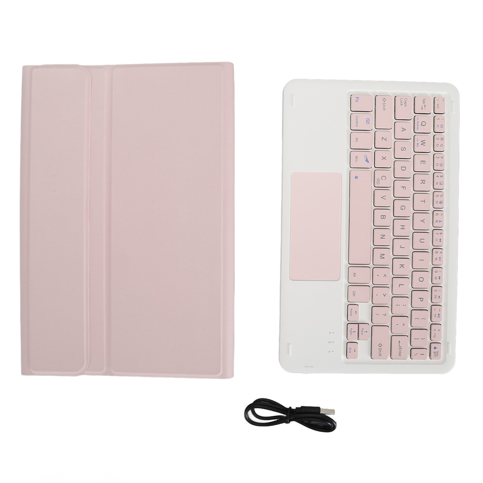 Keyboard Case for Xiaomi for Mi Pad 6 6 Pro 11 Inch 2023 PU Stand Cover with Magnetic Removable Wireless Bluetooth Keyboard Pink