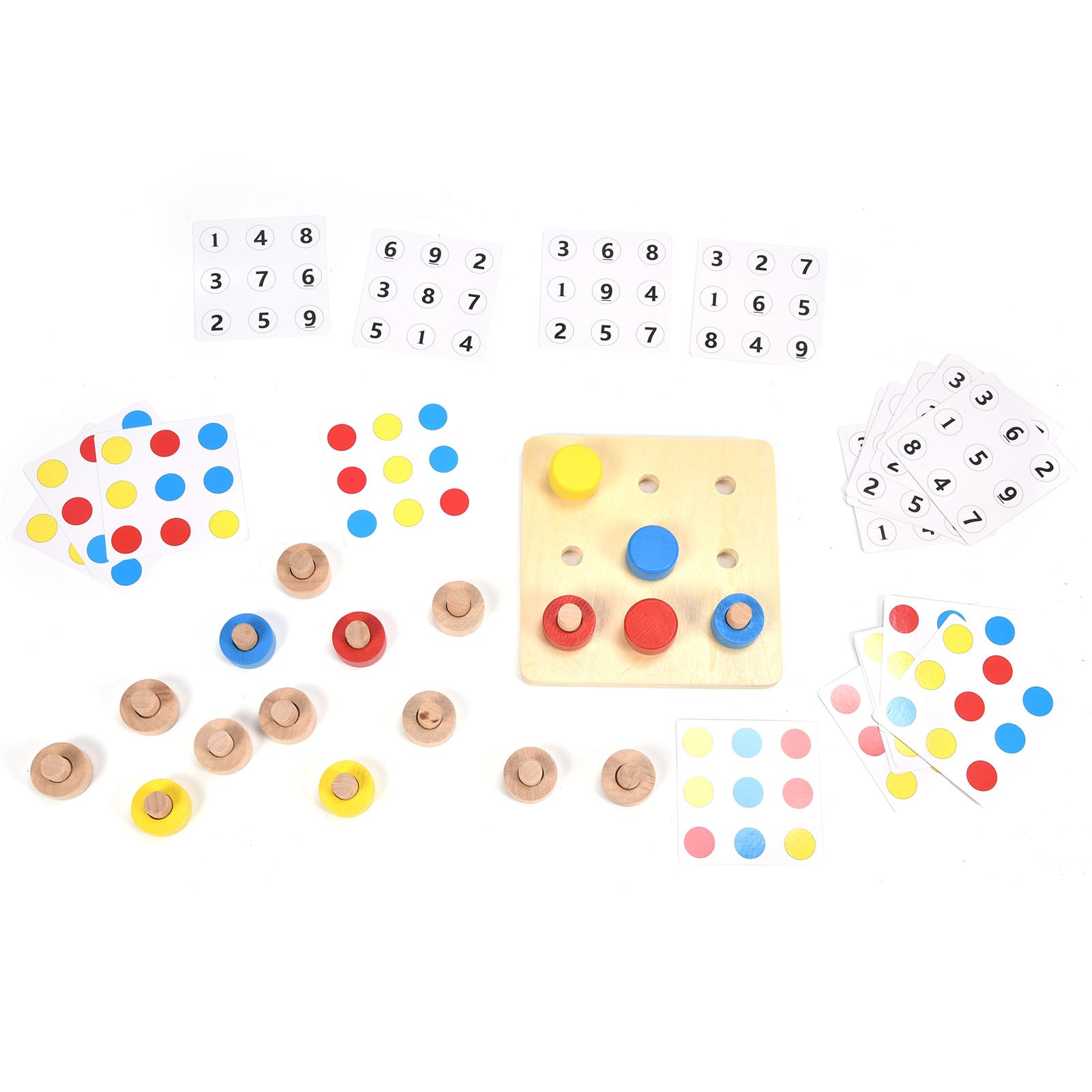 Wooden Screw Color Number Matching Game Toy ParentChild Interactive Educational Kids Toy