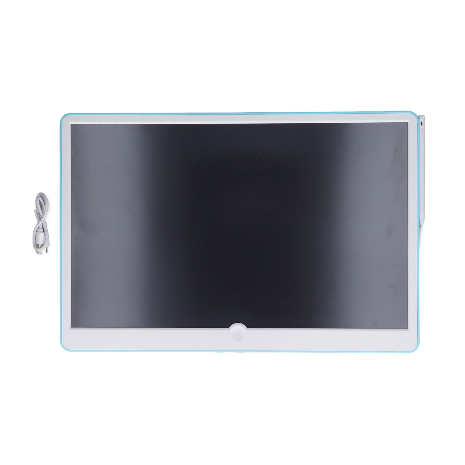 LCD Writing Tablet Erasable Large Screen Portable Electronic Drawing Board Colorful Doodle Board with Pen for Girls Boys Blue and White