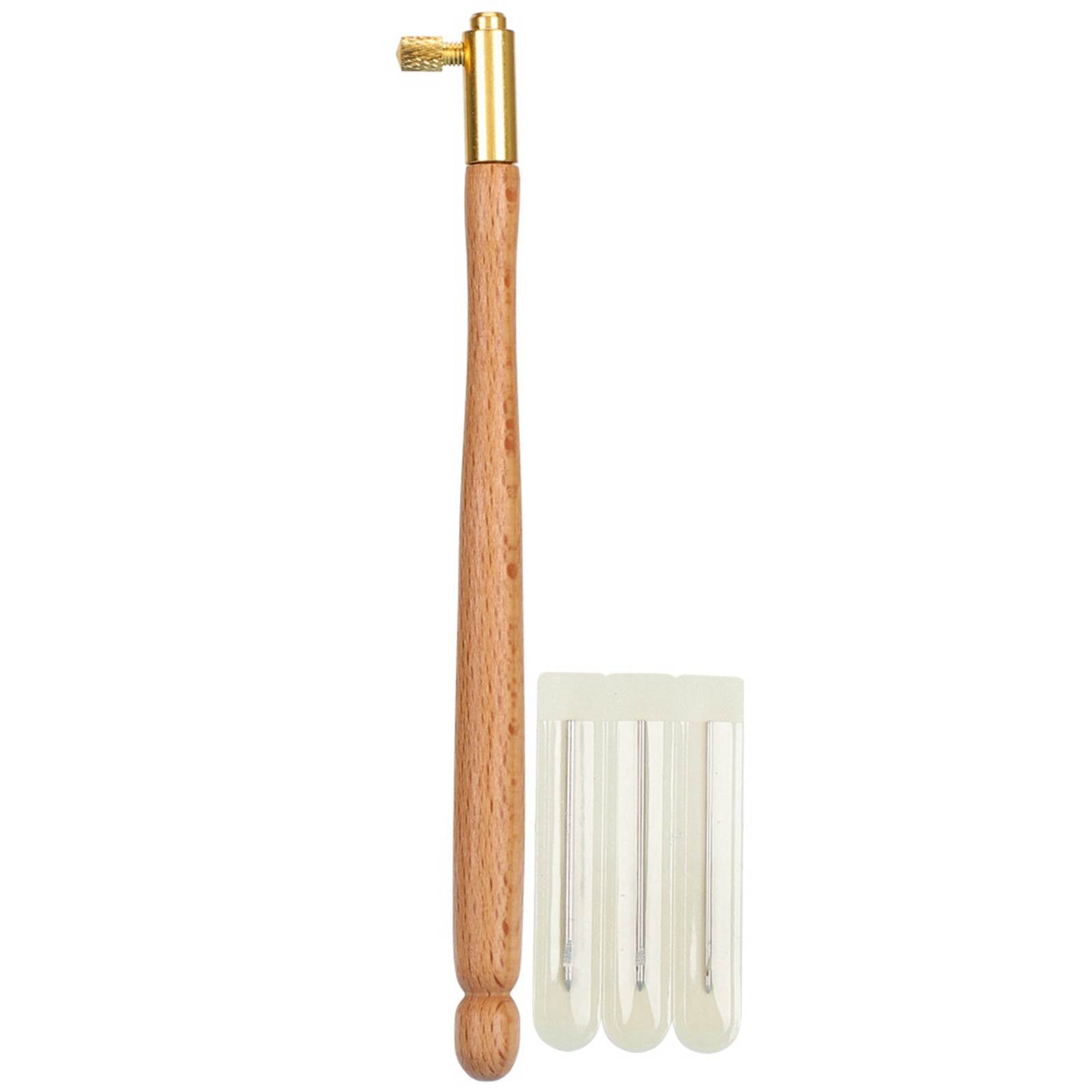 Embroidery Beading French AntiEmbroidering Tool Set DIY Craft Sewing Accessories(Wooden French Embroidery Needle )