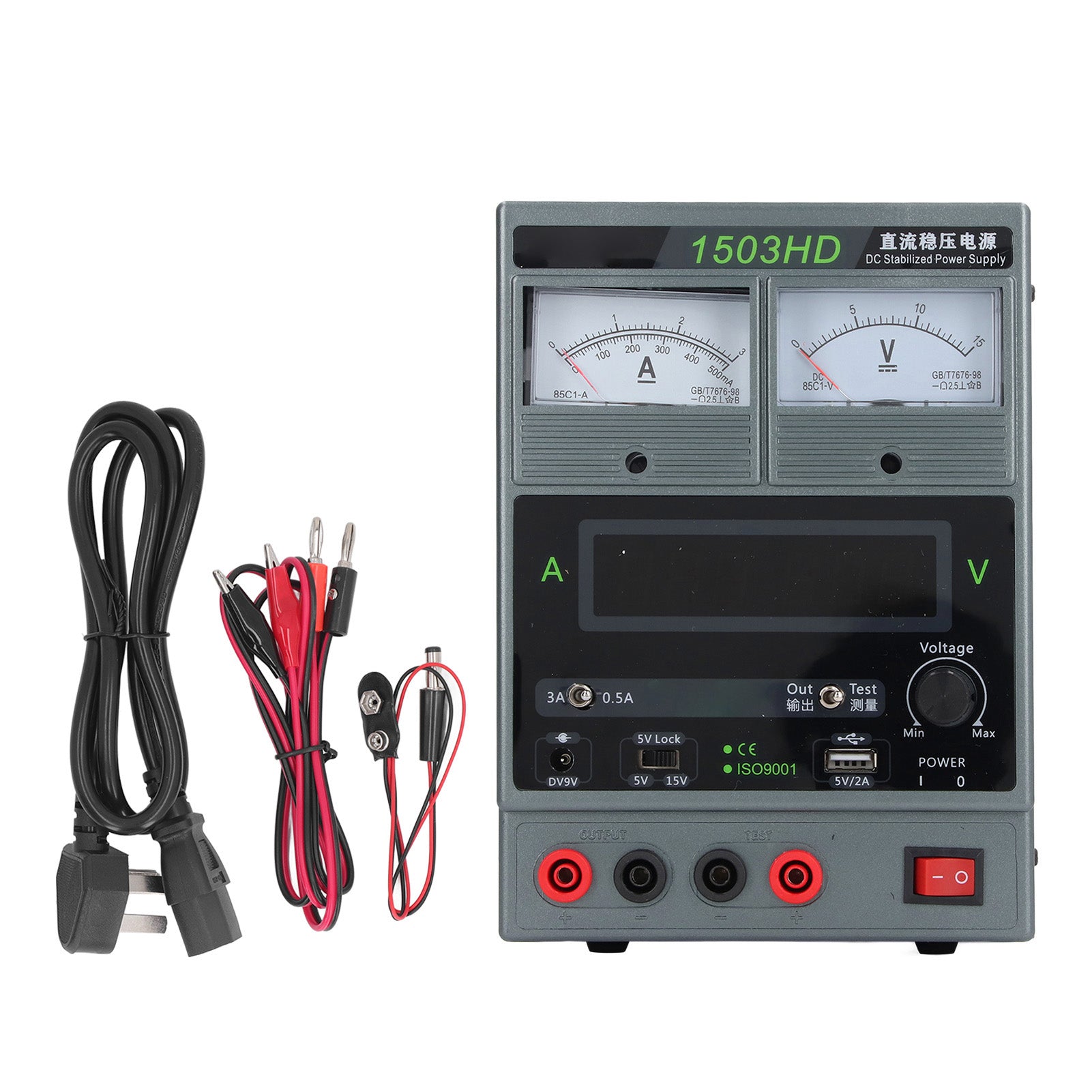 DC Power Supply Variable 15V 3A Stabilized Regulated Power Supply for Electronic Device Repair Soldering AU Plug AC220V 50Hz