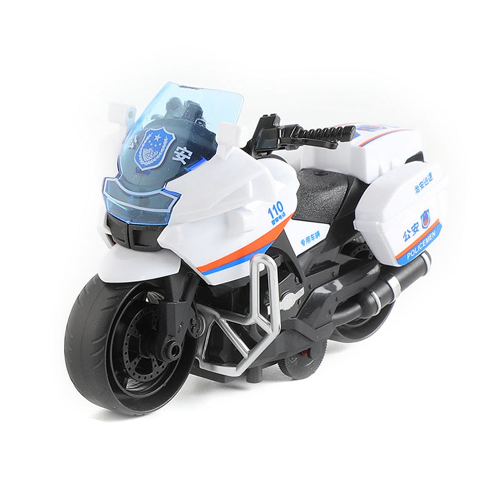 Motorcycle Model Toy Pull Interactive High Simulation Motorbike Toy for Boys Girls Birthday Gift