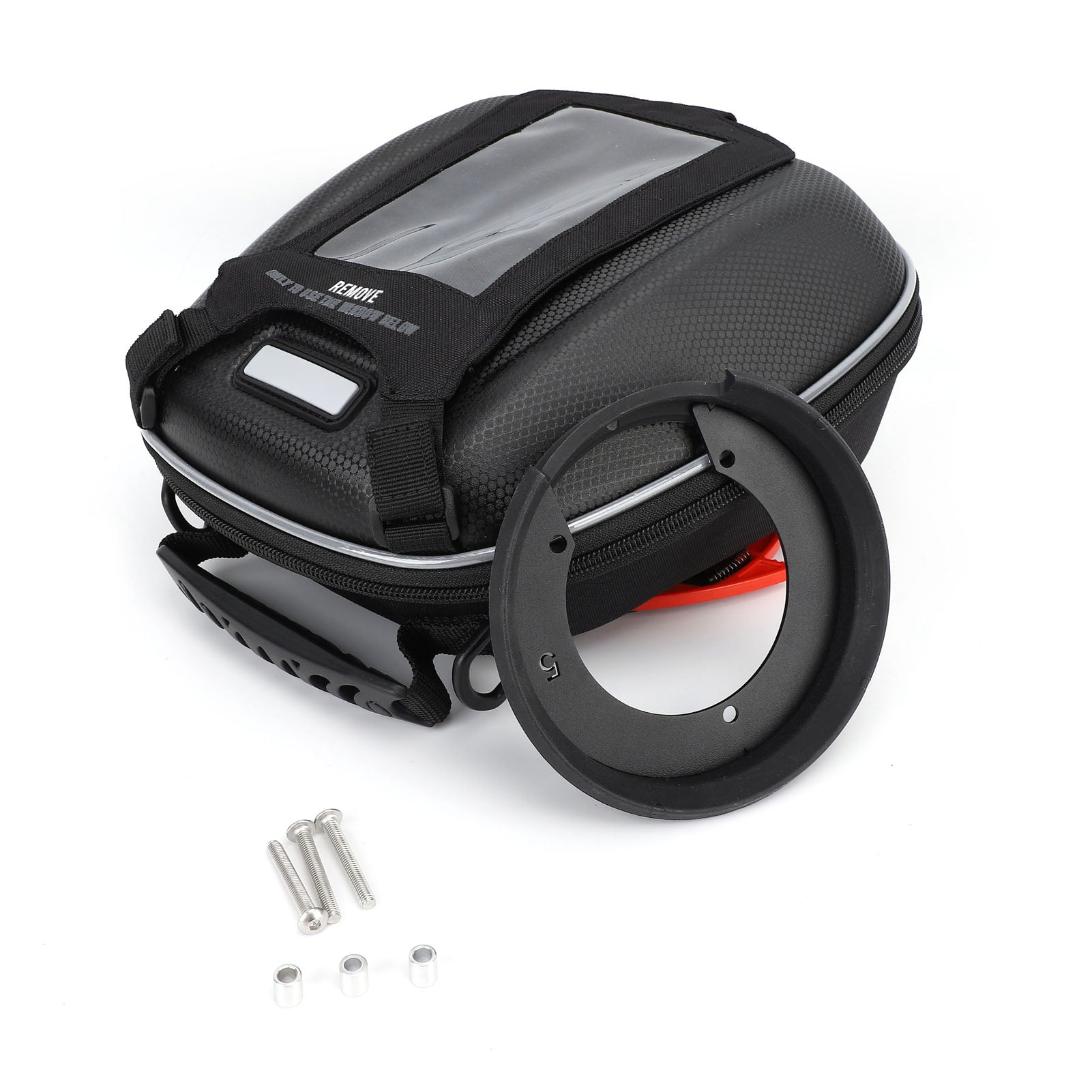 Motorcycle Oil Tank Bag 3L Capacity Transparent Top Waterproof Oil Fuel Tank Saddlebag for MT‑09 TRACER900 GT FZ‑09