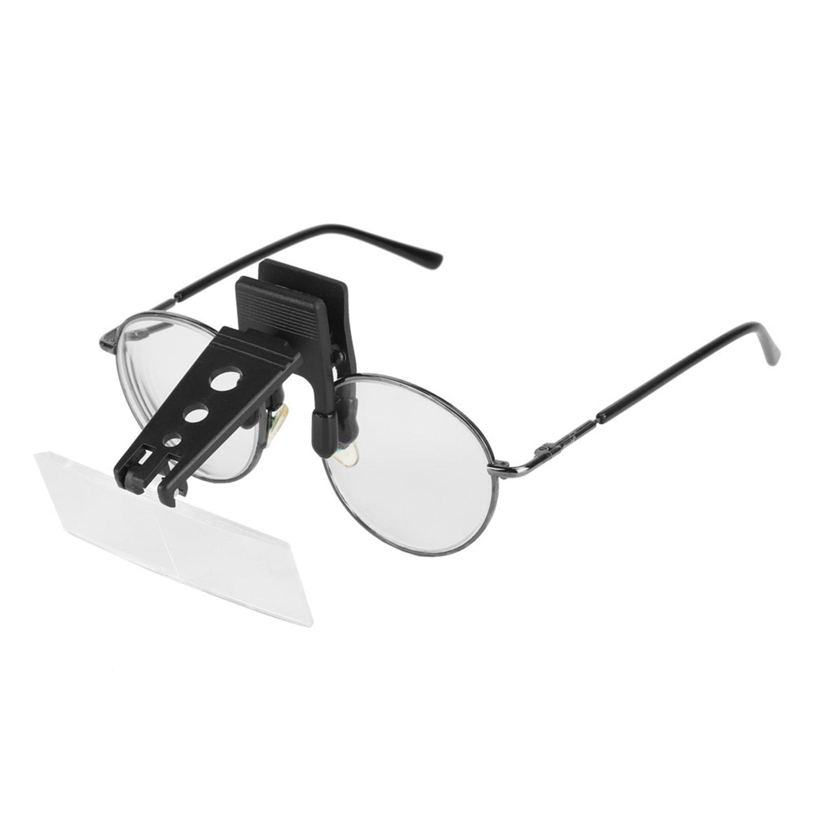 1.5x 2.5x 3.5x Magnification Plastic Case Clip on Glasses Type Magnifier Magnifying Glass