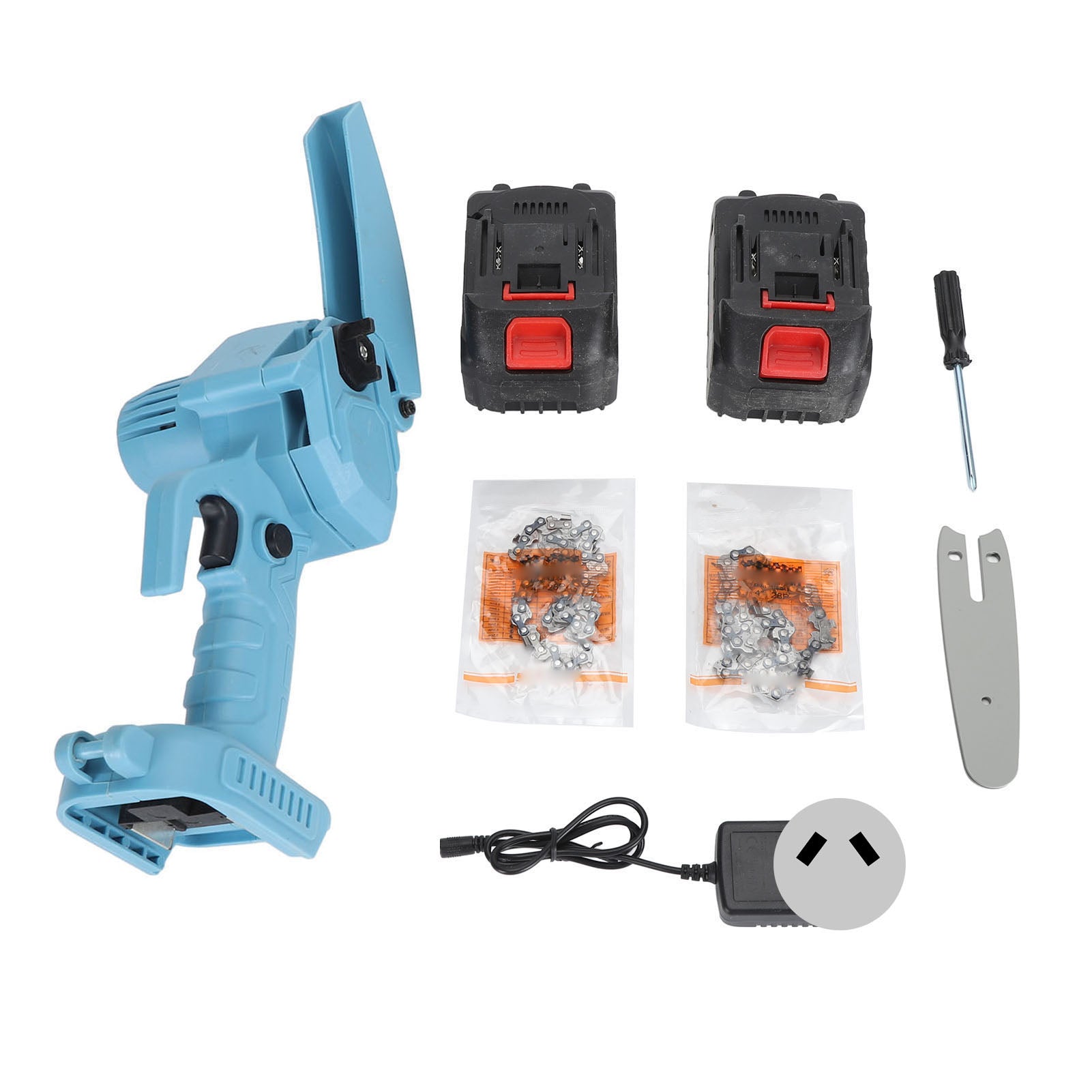 4 Inch Mini Chainsaw Cordless Portable Electric Chainsaw Cordless Handheld Chain Saw Pruning Shears Chainsaw for Tree Branches