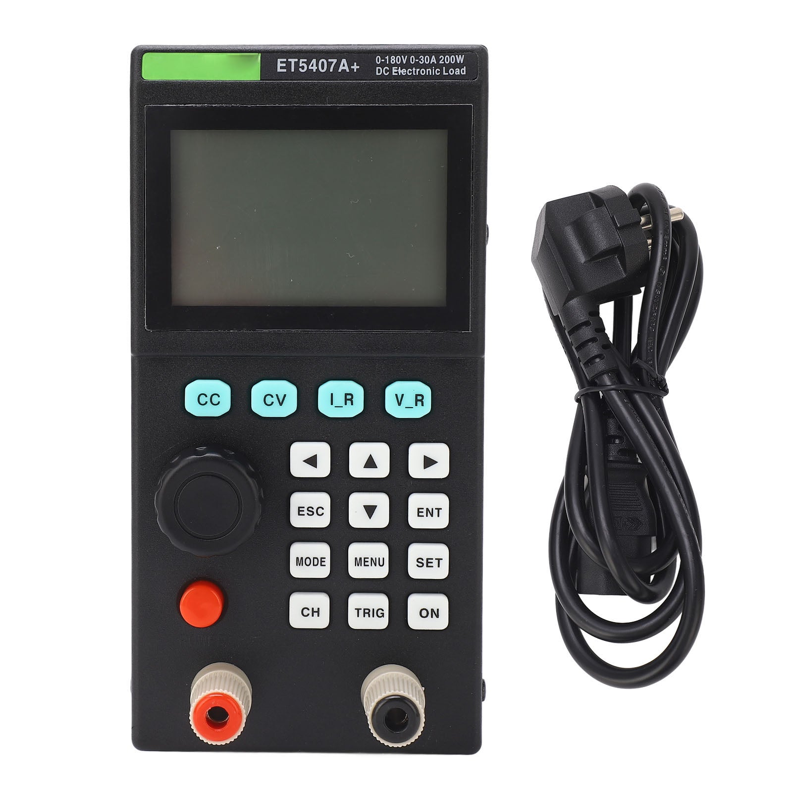 Electronic Load Tester Single Channel LCD Display Programmable DC Load Detector 0‑180V 0‑30A 200W EU Plug 220V
