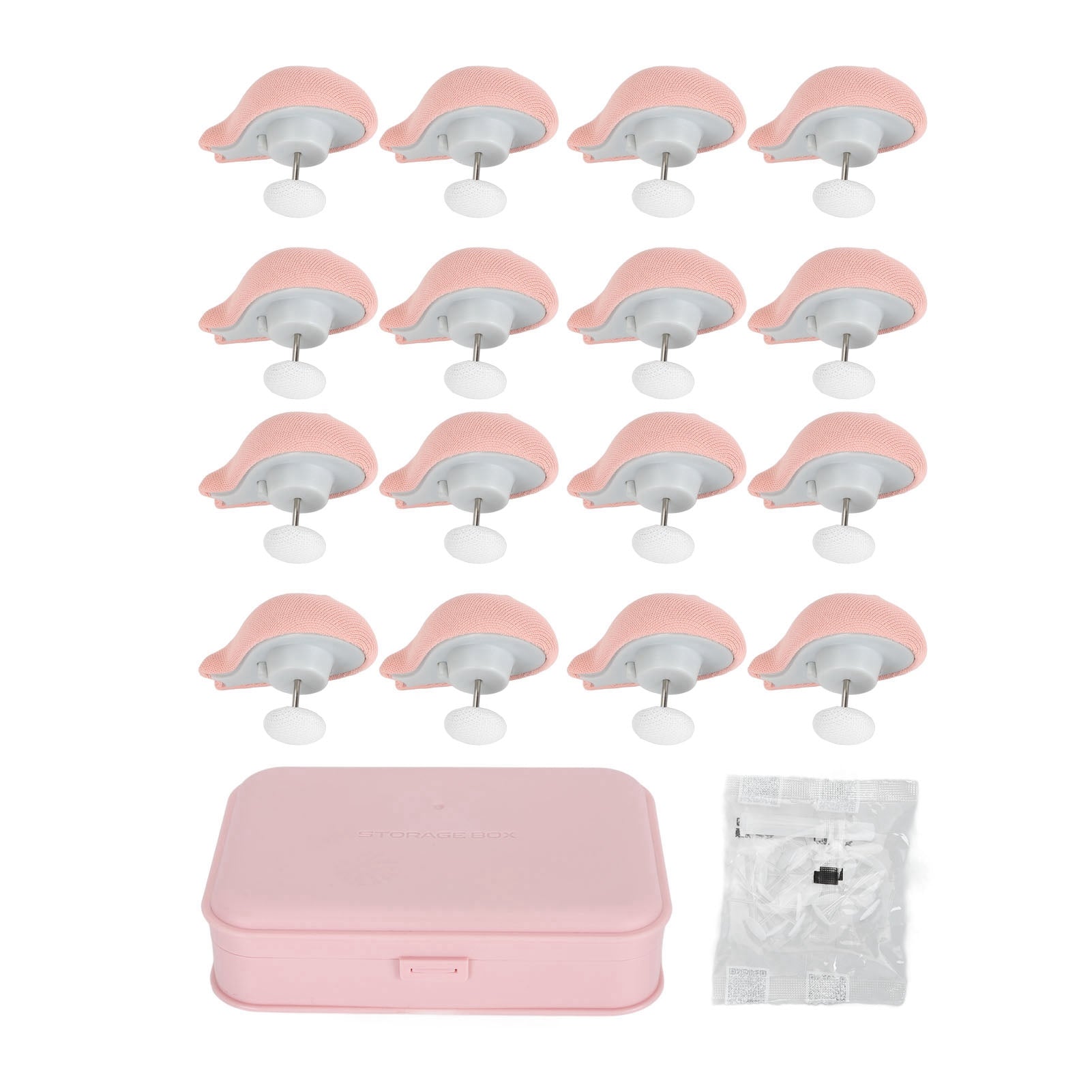 16pcs Duvet Pins Duvet Clips Prevent Shifting Detachable Duvet Button Fasteners Comfortable Duvet Holder Clips for Curtains Socks Roseate