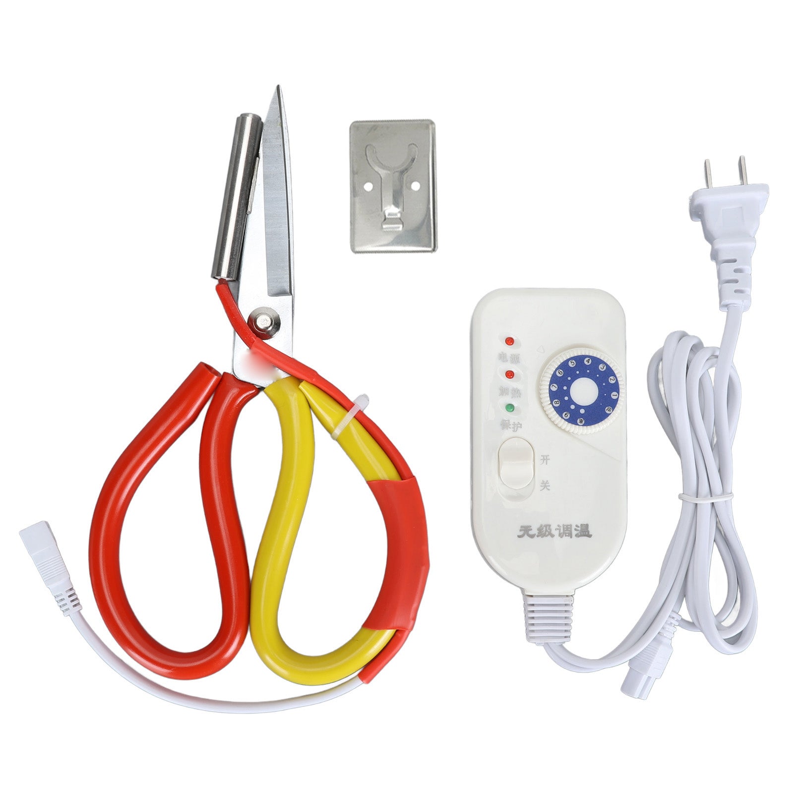 Heating Scissors 9 Temperature Adjustable Electric Heating Scissors Precise Cutting Tailor Scissors for Cutting Zipper Fabric