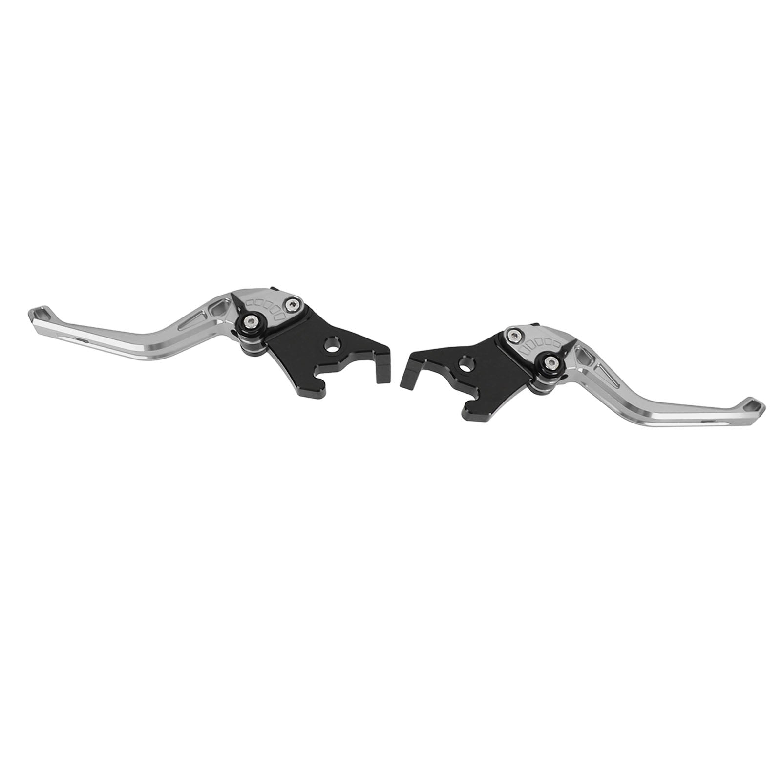 1 Pair Brake Lever Handle CNC Aluminium Alloy Motorcycle Adjustable Brake Lever for XMAX 300 2023 to 2024 Silver