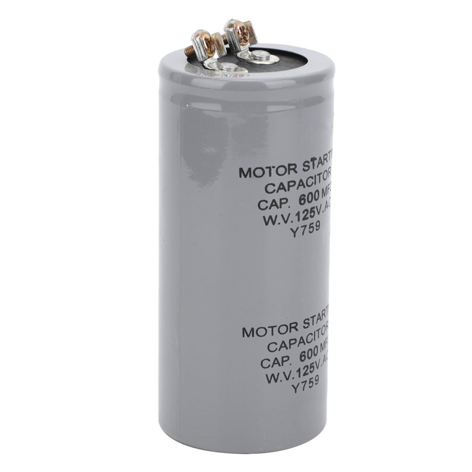 CD60 600MFD 125VAC Motor Starting Running Capacitor 43x102mm