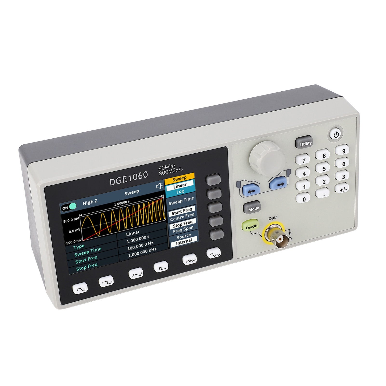Single Signal Generator 60MHz Wide Amplitude and Frequency Range Arbitrary Waveform Generator 100‑240V EU Plug