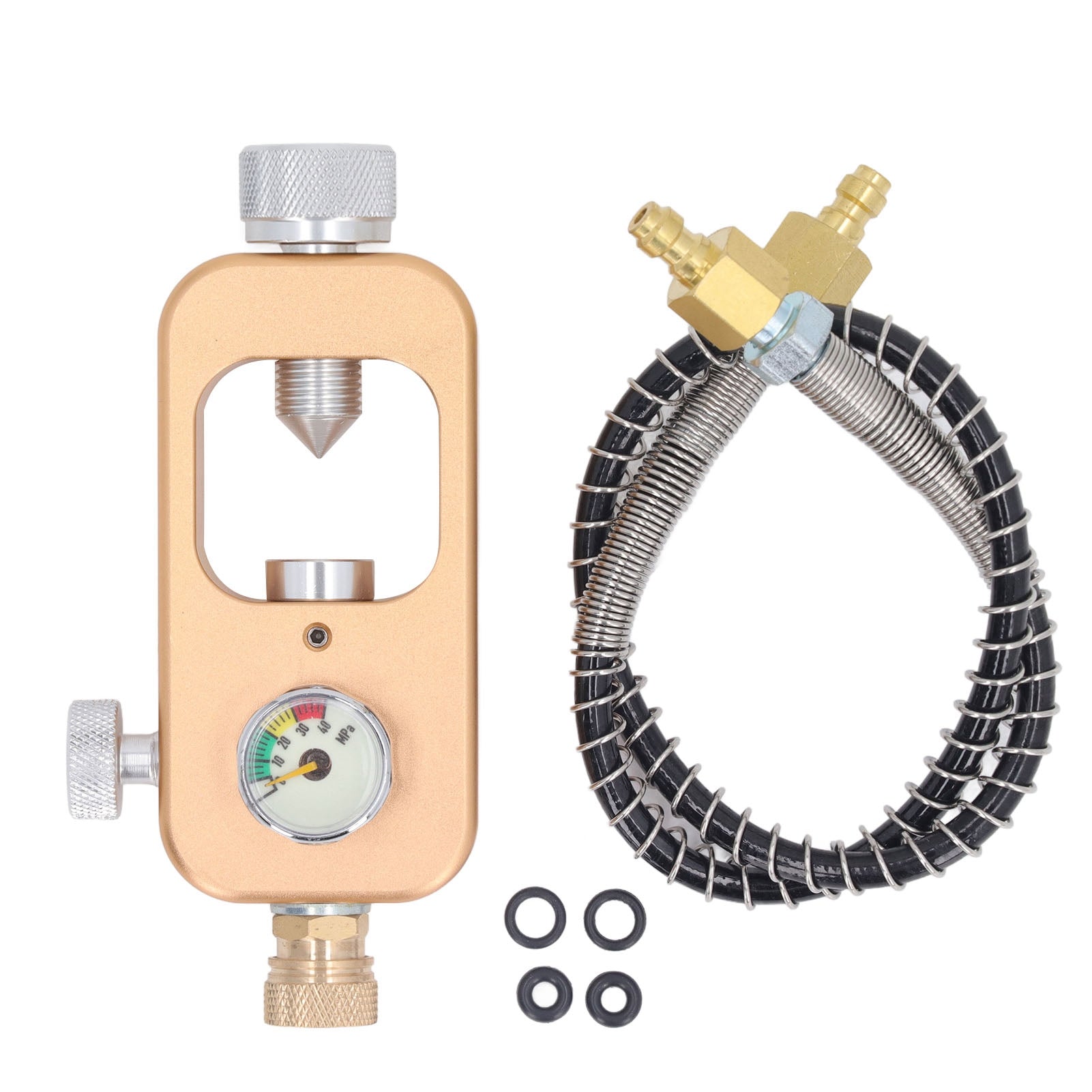 DIN Valve Scuba Adapter with Hose 4500Psi Fill Station Adapter HPA Tank Refilling System for Standard K J H Valves