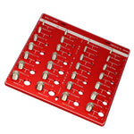 Nut and Bolt Thread Checker 28 Holes Wall Mount Inch and Metric Thread Checker Bolt Nut Identifier Gauge